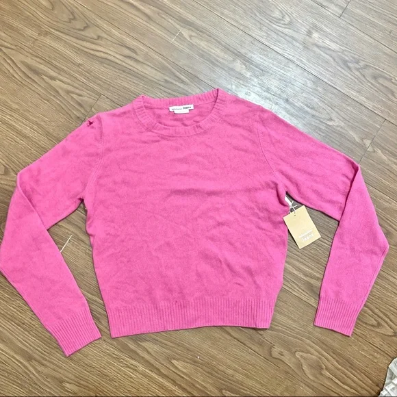 NWT Reformation Cashmere Hot Pink Sweater size Small - Picture 2 of 4